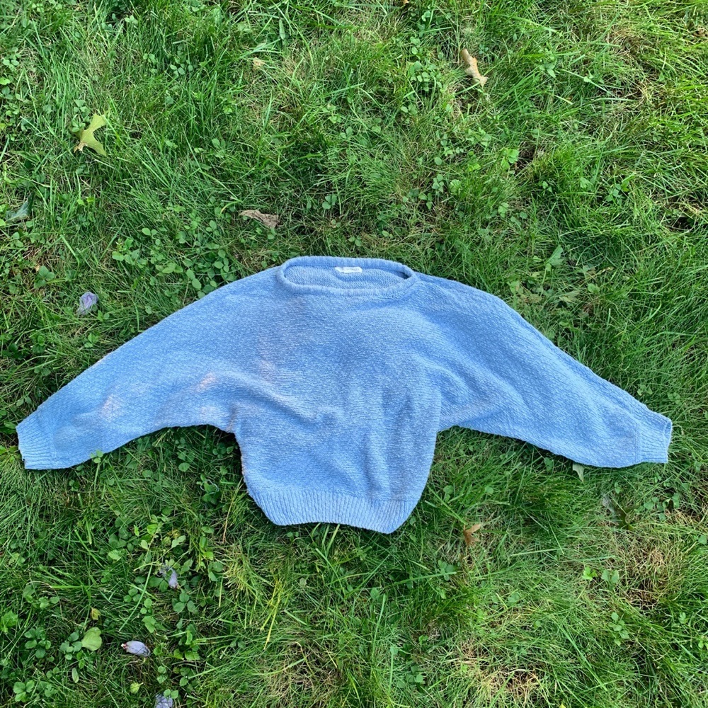 LA Hearts knit blue batwing sweater
